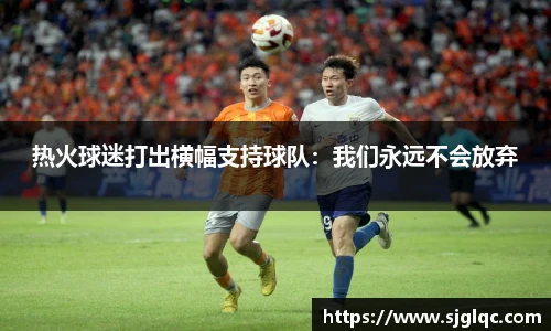 热火球迷打出横幅支持球队：我们永远不会放弃